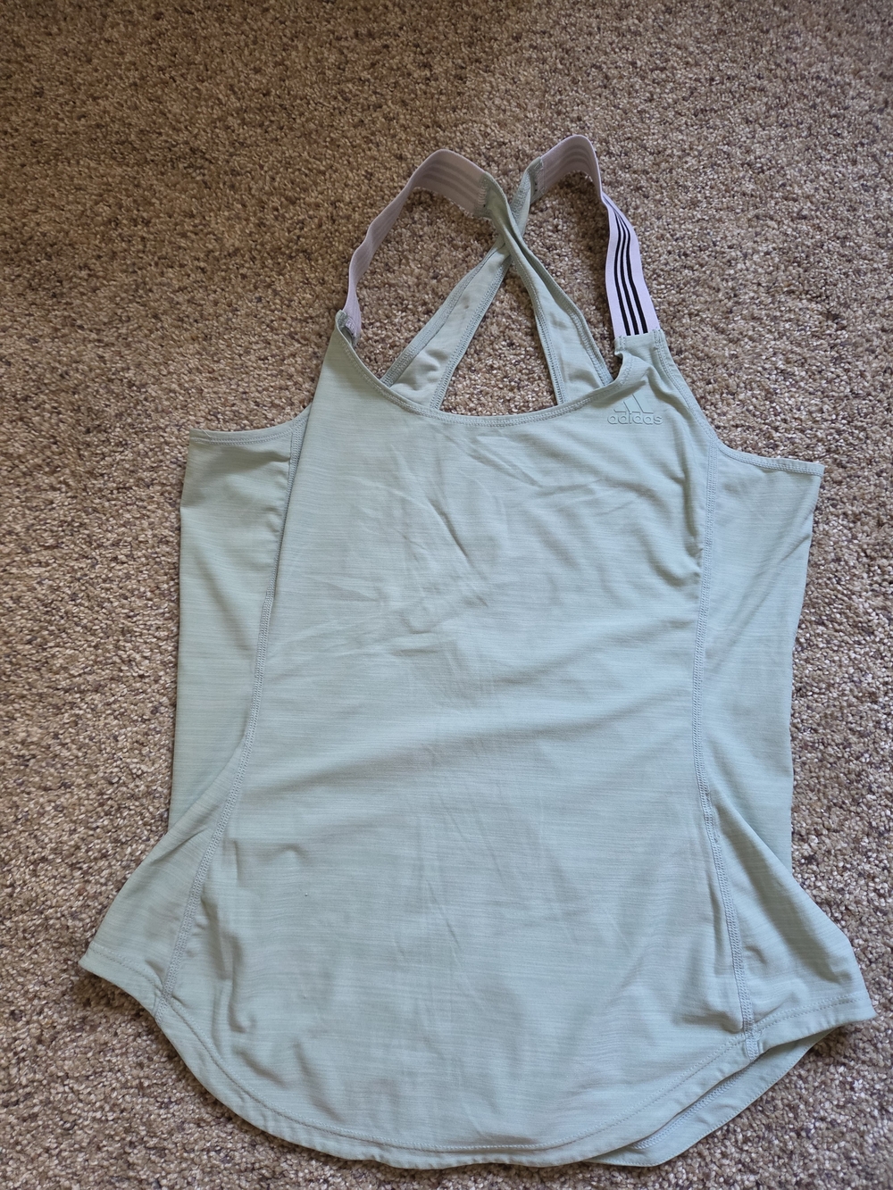 adidas Light Mint Cross-Back Performance Tank